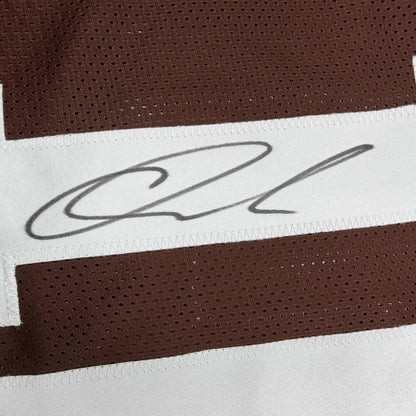 Autographed/Signed Quinshon Judkins Cleveland Football Brown Jersey Beckett BAS COA