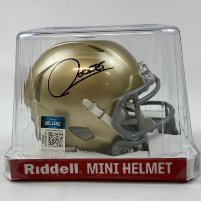 Autographed Raghib Rocket Ismail Notre Dame Fighting Irish Football Mini Helmet Beckett BAS COA | Authenticated Signed Sports Collectible | vintageantiquesgifts.com