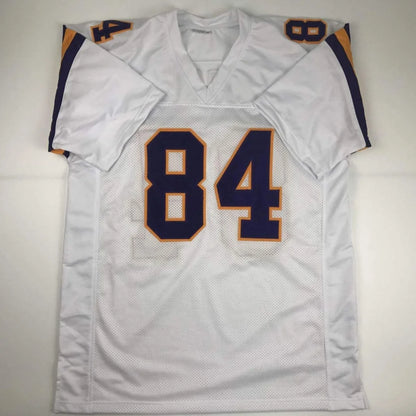 Autographed Randy Moss Minnesota White Football Jersey JSA COA | Authenticated Signed Sports Jersey | vintageantiquesgifts.com