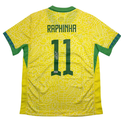 Brazil national football team custom jersey with Raphinha 11 and signature for professional sports