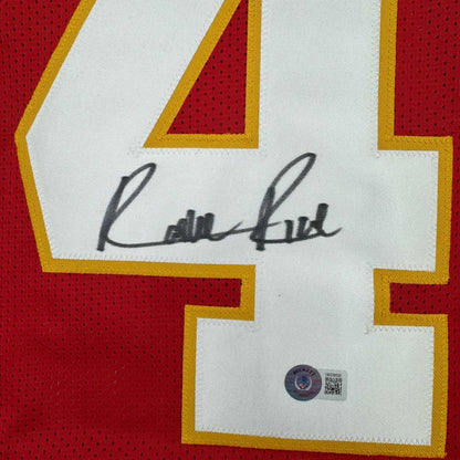 Kansas City red custom jersey Rashee Rice signed with hologram