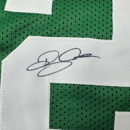 Autographed green custom jersey from professional sports league player Allen 20