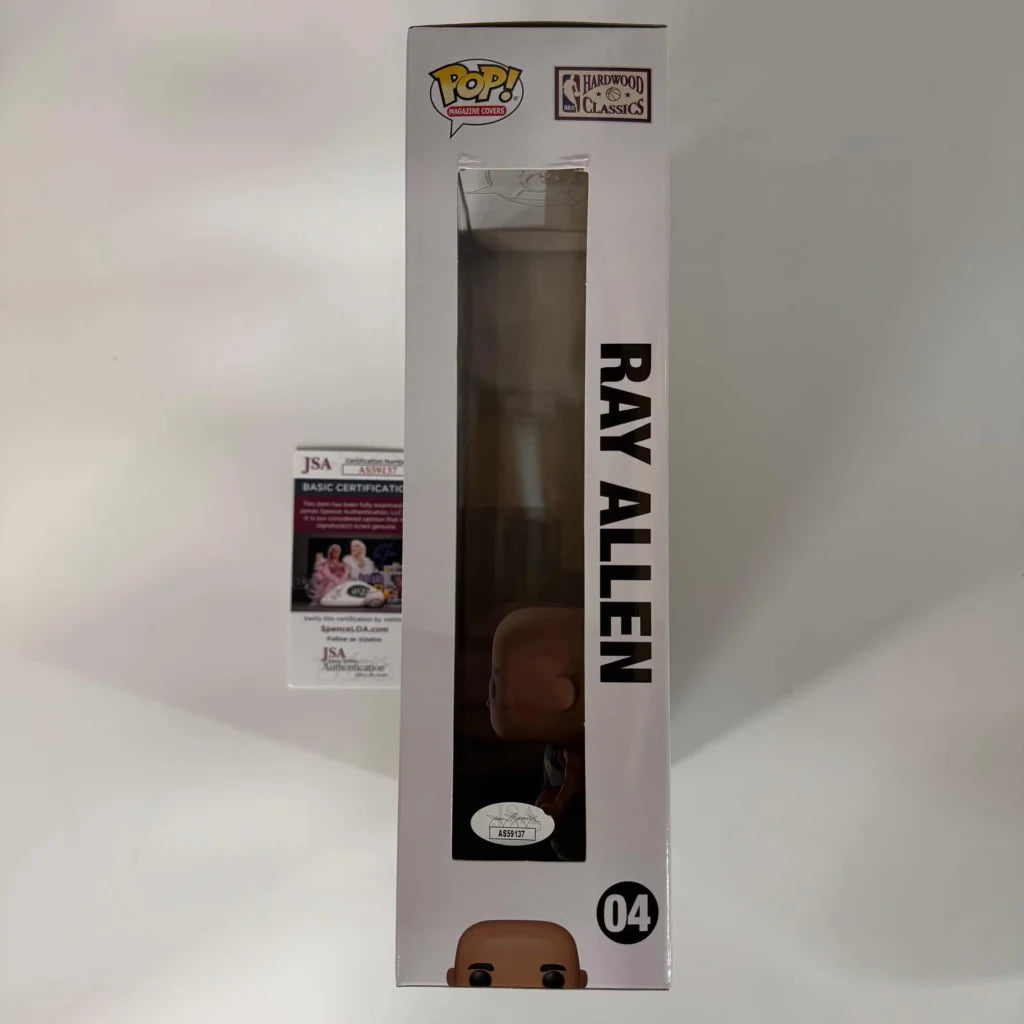 Autographed Ray Allen Seattle Supersonics Basketball SLAM Magazine Cover Funko Pop #04 Figurine JSA COA | Authenticated Signed Sports Collectible | vintageantiquesgifts.com
