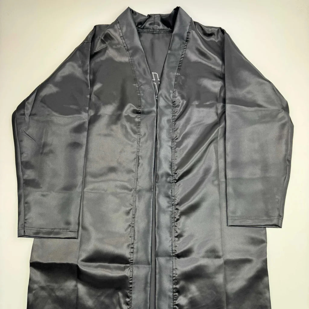 Autographed Ric Flair Nature Boy Black WWE Replica Wrestling Robe JSA COA #2 | Authenticated Signed Sports Collectible | vintageantiquesgifts.com