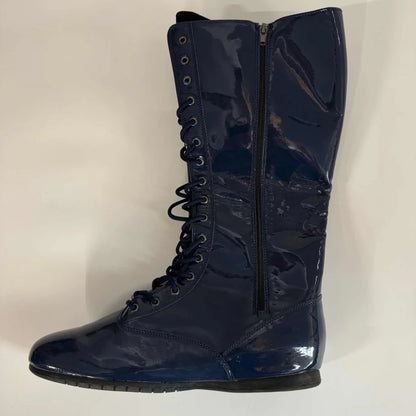 Autographed Ric Flair Navy WWE WWF Wrestling Boot/Shoe JSA COA Auto | Certified Authentic Signed Memorabilia | vintageantiquesgifts.com