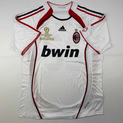 Autographed Ricardo Kaka AC Milan White Soccer Futbol Jersey Beckett BAS COA | Authenticated Signed Sports Jersey | vintageantiquesgifts.com