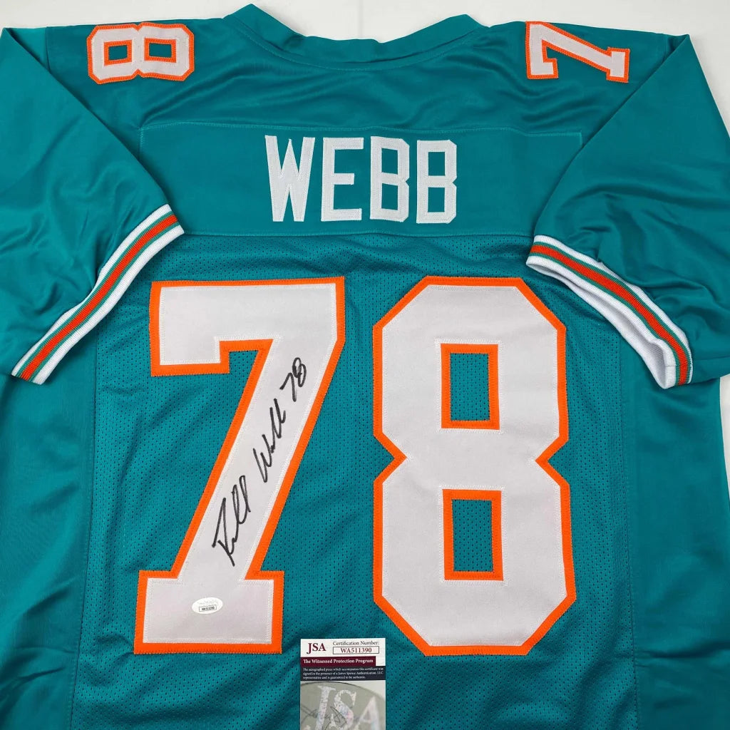 Autographed Miami Dolphins #78 custom jersey from professional sports league
