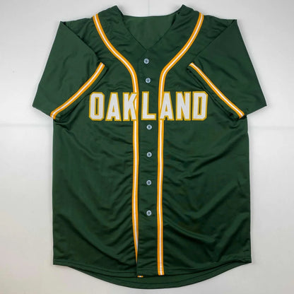 Dark green custom jersey with Oakland front, perfect for professional sports fans