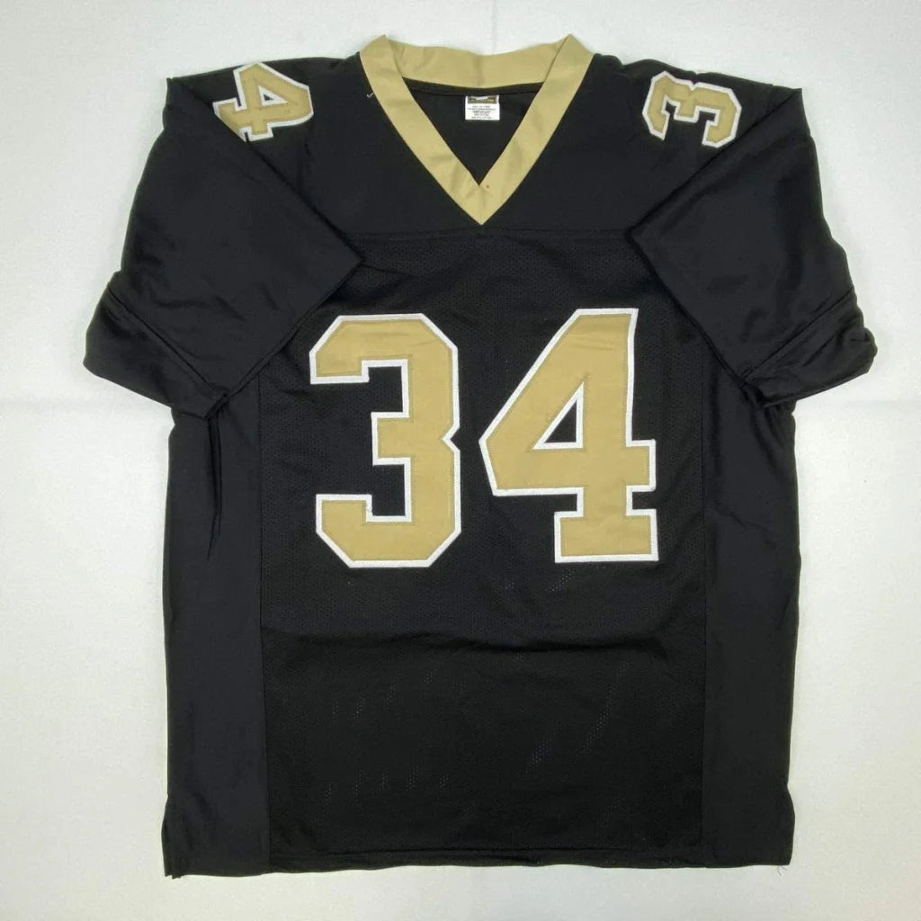 Autographed Ricky Williams New Orleans Black Football Jersey Beckett BAS COA | Authenticated Signed Sports Jersey | vintageantiquesgifts.com
