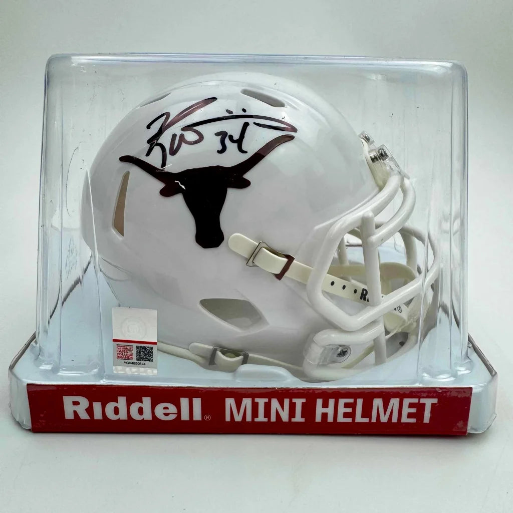 Autographed Ricky Williams Texas Longhorns mini football helmet with JSA COA