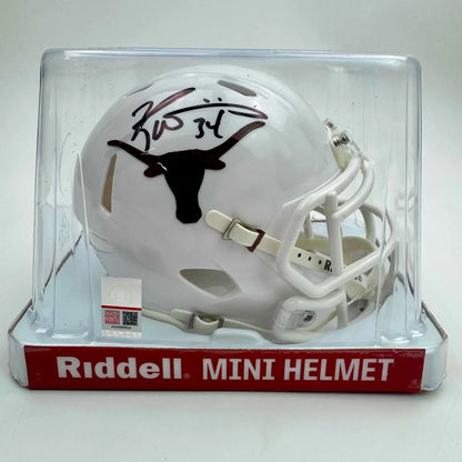 Autographed Ricky Williams Texas Longhorns mini football helmet with JSA COA