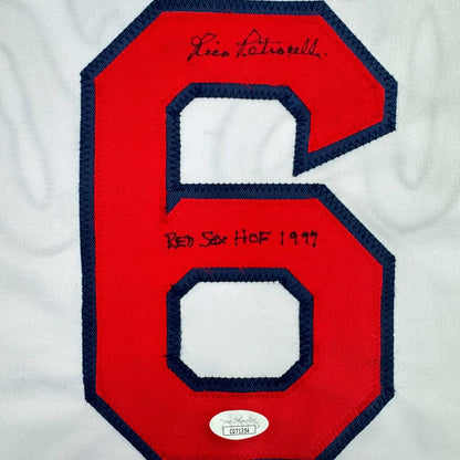 Autographed Rico Petrocelli HOF 1999 Boston White Baseball Jersey JSA COA | Authenticated Signed Sports Jersey | vintageantiquesgifts.com
