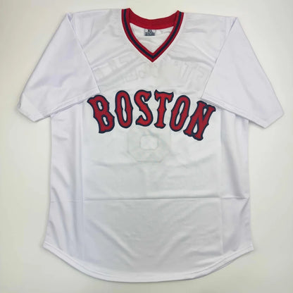 Autographed Rico Petrocelli HOF 1999 Boston White Baseball Jersey JSA COA | Authenticated Signed Sports Jersey | vintageantiquesgifts.com