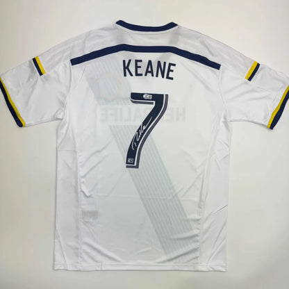 Autographed Robbie Keane LA Galaxy White Soccer Jersey Beckett BAS COA | Hall of Fame Sports Memorabilia | vintageantiquesgifts.com