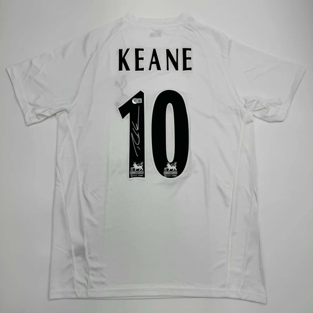 Autographed Robbie Keane Tottenham White Soccer Jersey Beckett BAS COA | Hall of Fame Sports Memorabilia | vintageantiquesgifts.com