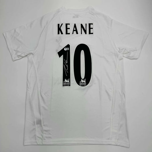 Autographed Robbie Keane Tottenham White Soccer Jersey Beckett BAS COA | Hall of Fame Sports Memorabilia | vintageantiquesgifts.com