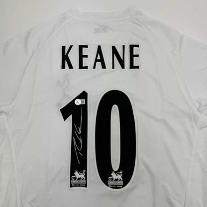 Autographed Robbie Keane Tottenham White Soccer Jersey Beckett BAS COA | Certified Authentic Signed Memorabilia | vintageantiquesgifts.com