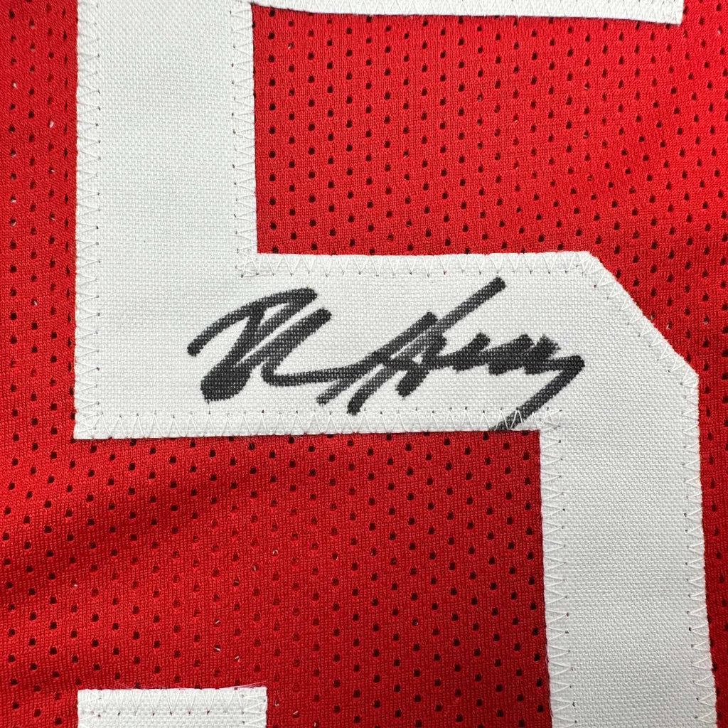 Autographed Robert Horry Houston Red Basketball Jersey Beckett BAS COA | Authenticated Signed Sports Jersey | vintageantiquesgifts.com
