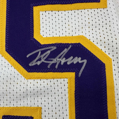 Autographed Robert Horry custom LA Lakers white jersey with number 5