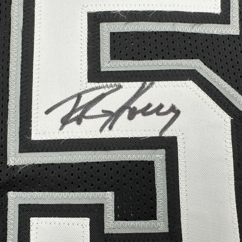 Autographed/Signed Robert Horry San Antonio Black Basketball Jersey Beckett BAS COA