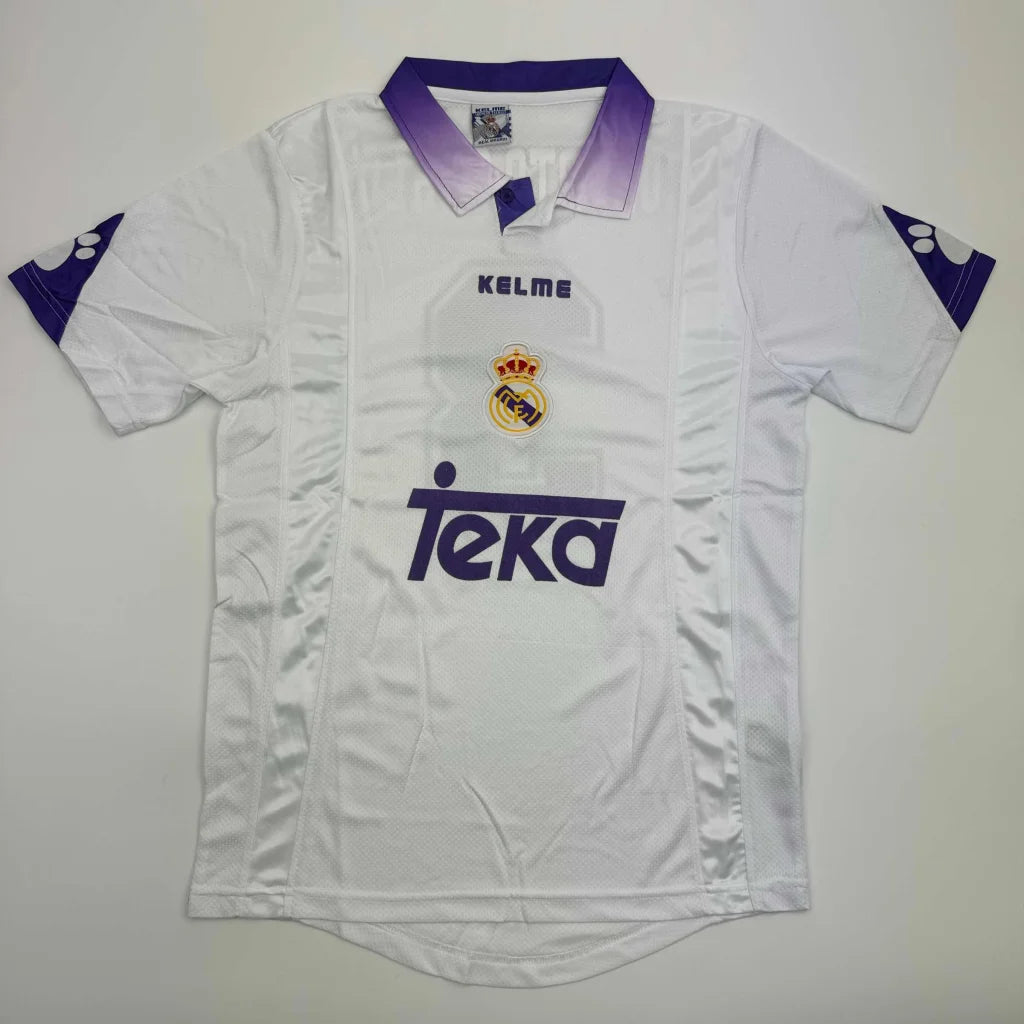 Autographed Roberto Carlos Real Madrid white custom jersey with Kelme logo