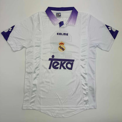 Autographed Roberto Carlos Real Madrid white custom jersey with Kelme logo