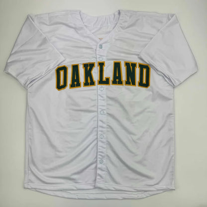 Autographed Rollie Fingers Oakland White Baseball Jersey JSA COA | Authenticated Signed Sports Jersey | vintageantiquesgifts.com