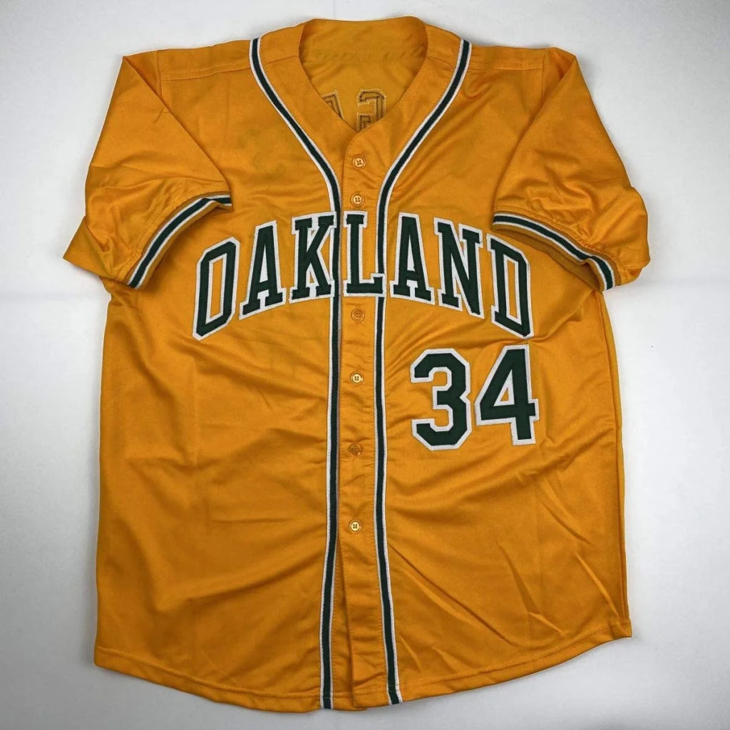 Autographed Rollie Fingers Oakland Yellow Baseball Jersey JSA COA | Authenticated Signed Sports Jersey | vintageantiquesgifts.com
