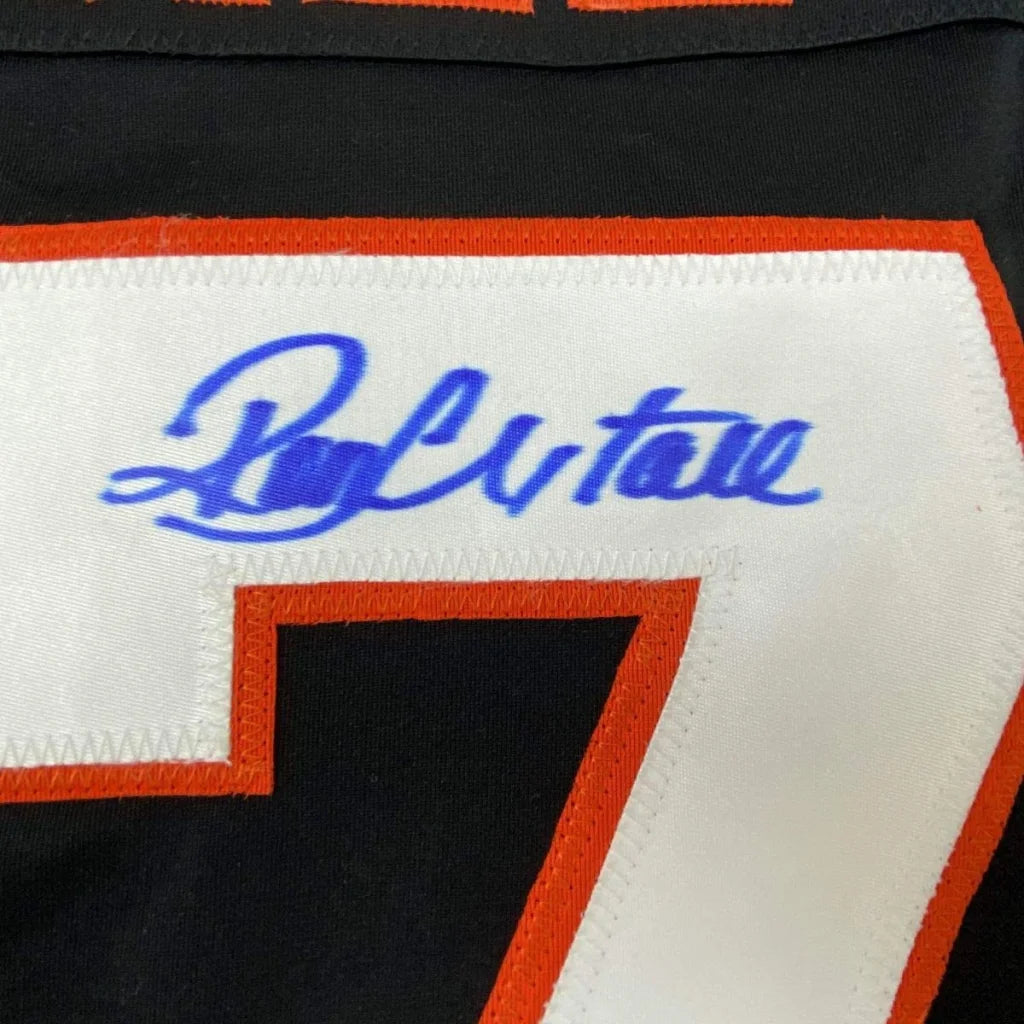 Autographed Ron Hextall Philadelphia Black Hockey Jersey JSA COA | Authenticated Signed Sports Jersey | vintageantiquesgifts.com
