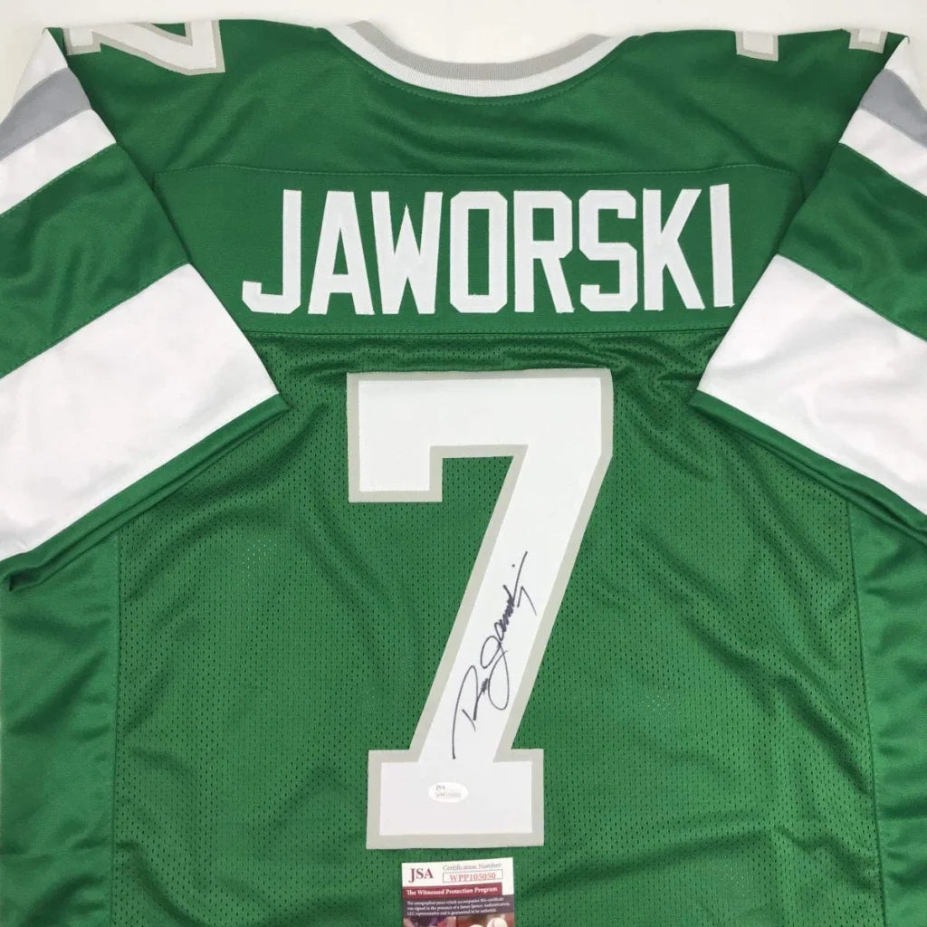 Autographed Ron Jaworski custom jersey No professional sports league logos