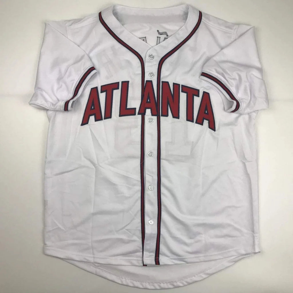 Autographed Ronald Acuna Jr. Atlanta White Baseball Jersey JSA COA | Authenticated Signed Sports Jersey | vintageantiquesgifts.com