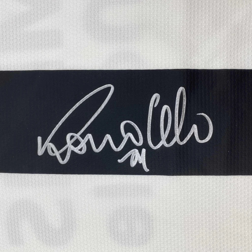 Autographed Ronaldo Nazario Real Madrid White Soccer Jersey Beckett BAS COA | Authenticated Signed Sports Jersey | vintageantiquesgifts.com