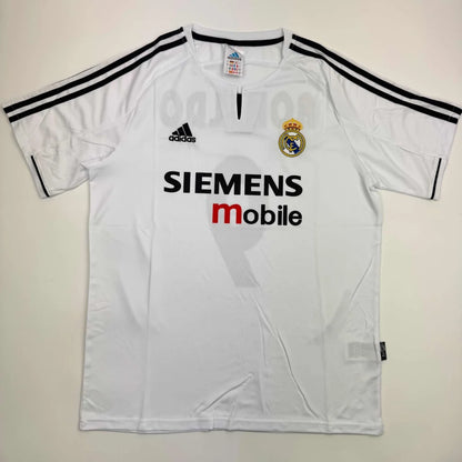 Autographed Ronaldo Nazario white Real Madrid custom jersey with Siemens sponsorship