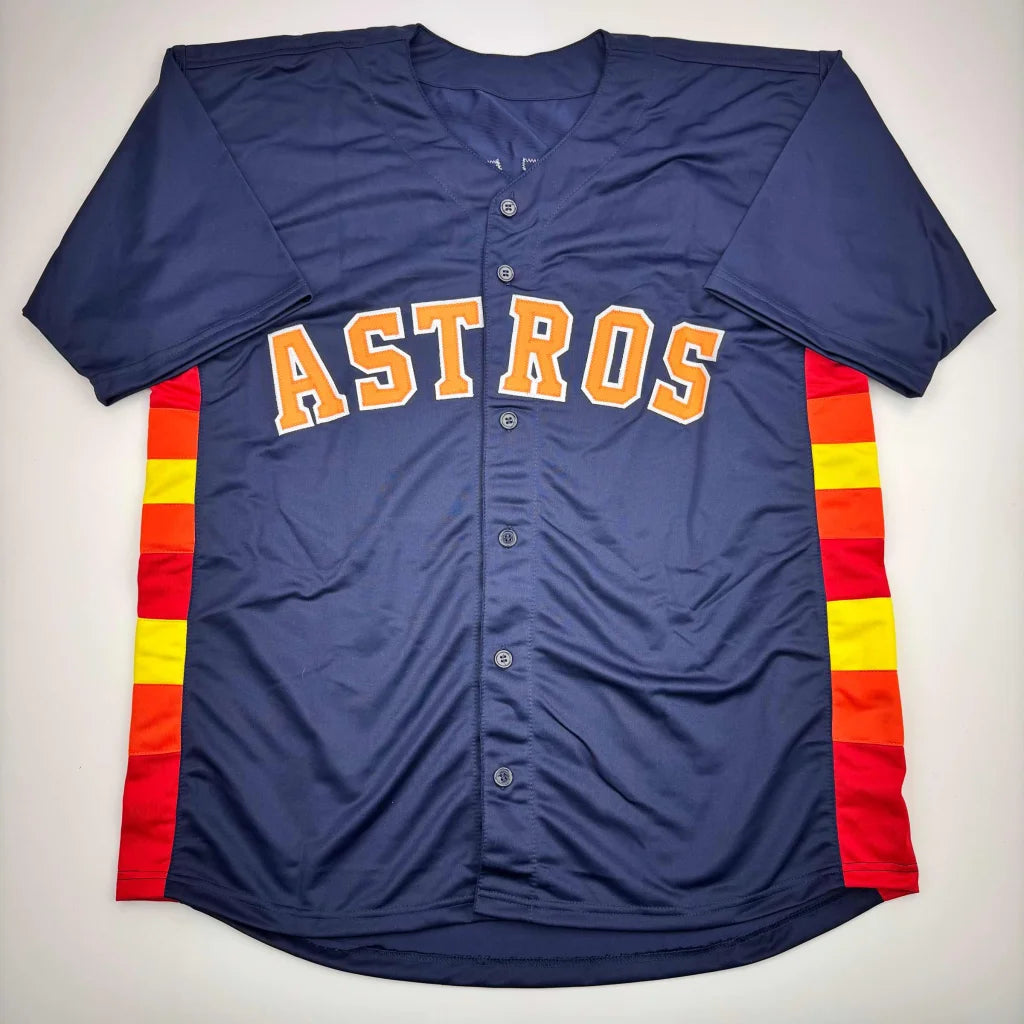 Autographed Roy Oswalt Houston Astros custom jersey in navy blue