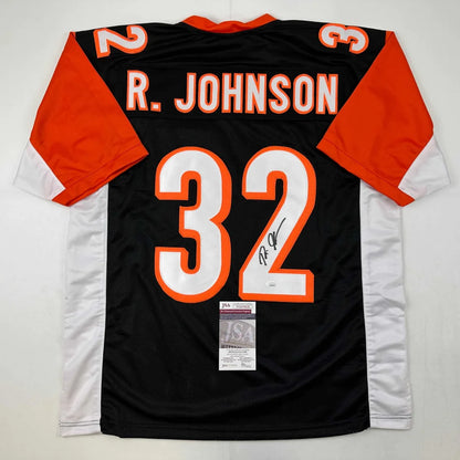 Black and orange custom jersey with number 32 and signature from Professional Sports League