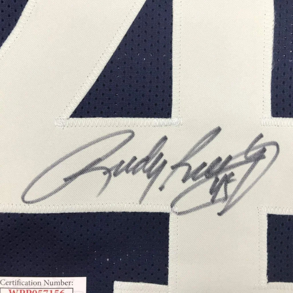 Autographed custom jersey from a professional sports league player for sports fans