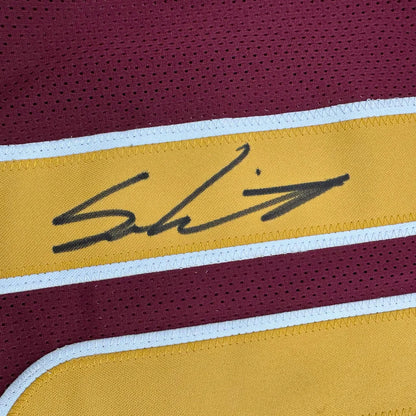 Autographed Sam Leavitt Arizona State Maroon College Football Jersey Beckett BAS COA | Authenticated Signed Sports Jersey | vintageantiquesgifts.com