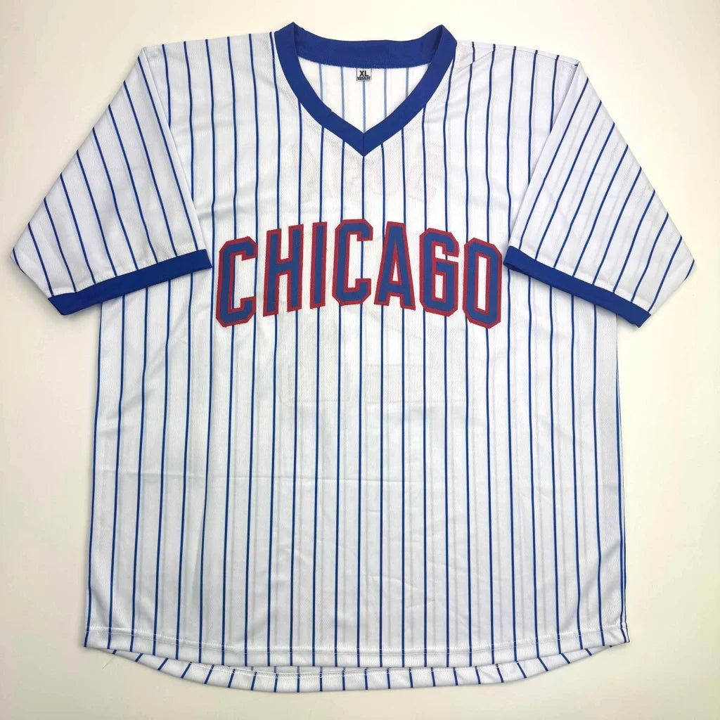 Autographed Sammy Sosa Chicago Pinstripe Baseball Jersey Beckett BAS COA | Authenticated Signed Sports Jersey | vintageantiquesgifts.com