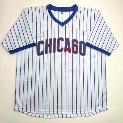 Autographed Sammy Sosa Chicago Pinstripe Baseball Jersey Beckett BAS COA | Authenticated Signed Sports Jersey | vintageantiquesgifts.com