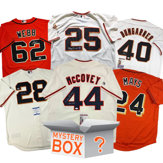Autographed San Francisco baseball jerseys mystery box with COA