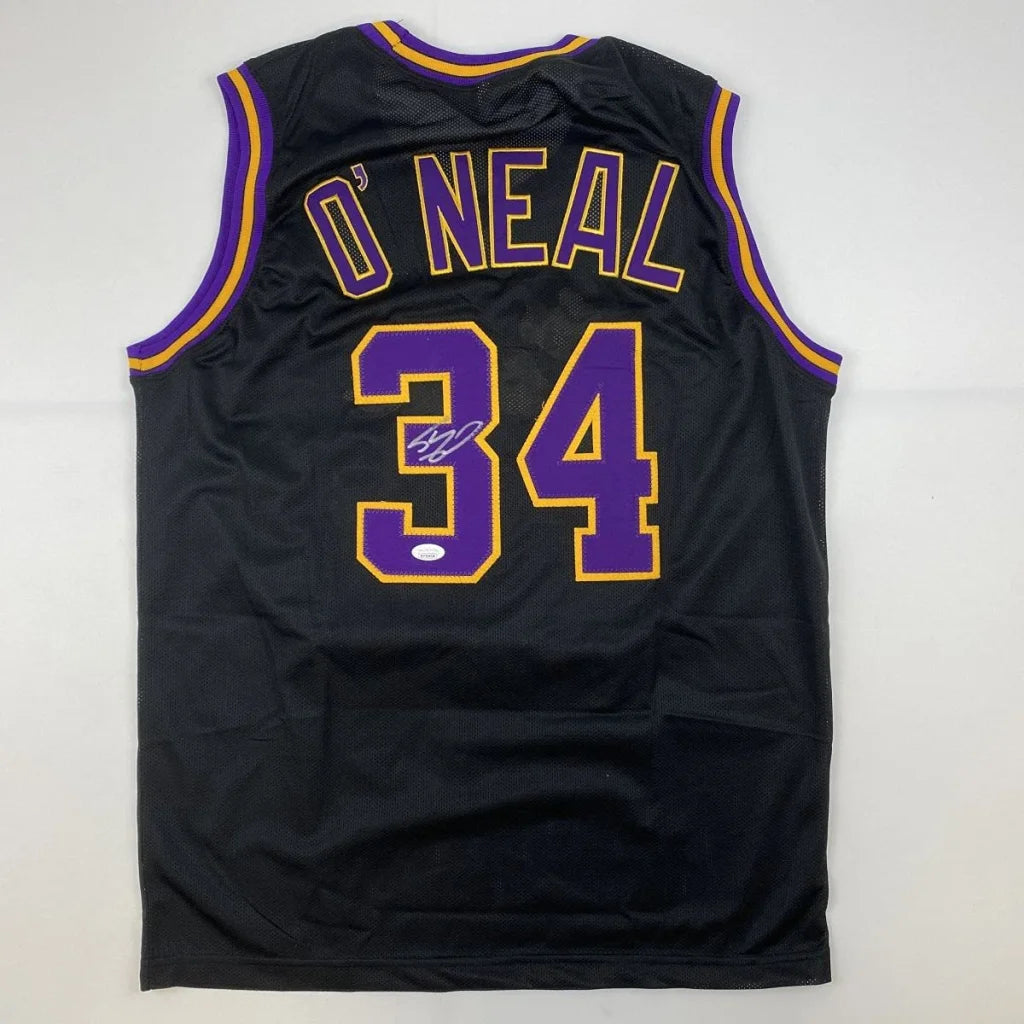 Autographed black Custom Jersey ONeal 34 for professional sports league fans