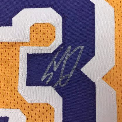 Autographed Shaquille Shaq O'Neal Los Angeles LA Yellow Basketball Jersey Beckett BAS COA | Authenticated Signed Sports Jersey | vintageantiquesgifts.com