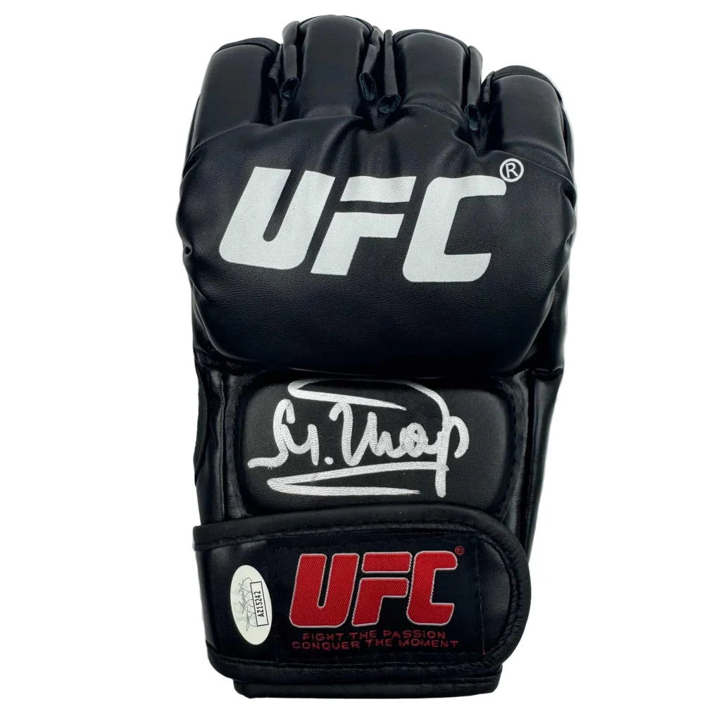 Autographed/Signed Sharaputdin Magomedov UFC MMA Ultimate Fighting Black Glove Beckett BAS COA