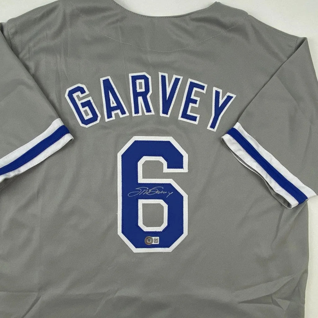 Steve Garvey autographed gray custom jersey for professional sports fans