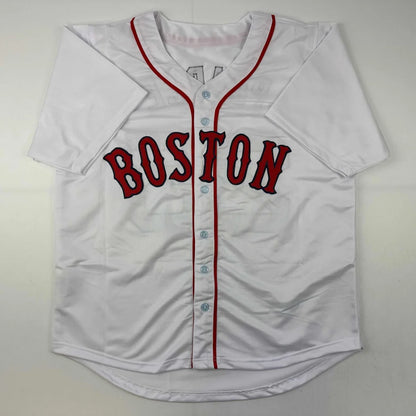 Autographed Steve Pearce 18 WS MVP Boston White Baseball Jersey PSA/DNA COA | Authenticated Signed Sports Jersey | vintageantiquesgifts.com