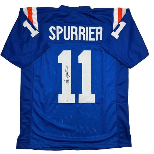 Autographed Steve Spurrier Florida Blue College Football Jersey JSA COA | Hall of Fame Sports Memorabilia | vintageantiquesgifts.com