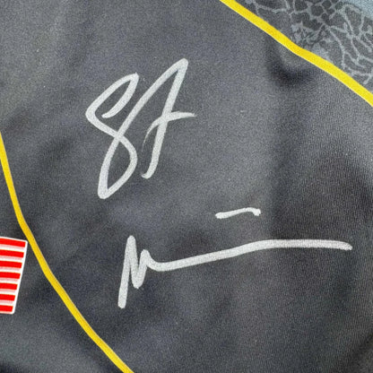 Autographed Stipe Miocic Black and Gold UFC MMA Trunks Shorts Ultimate Fighting Beckett BAS COA | Certified Authentic Signed Memorabilia | vintageantiquesgifts.com