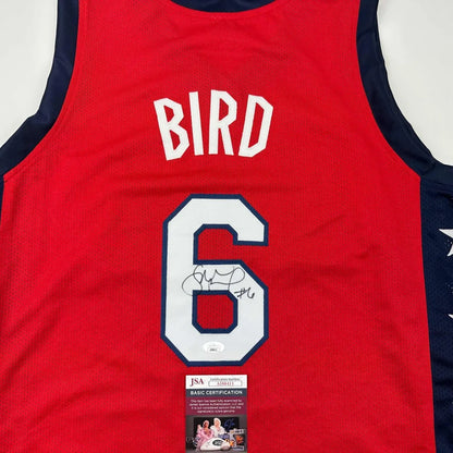 Autographed Sue Bird USA Olympics red custom jersey with bird 6