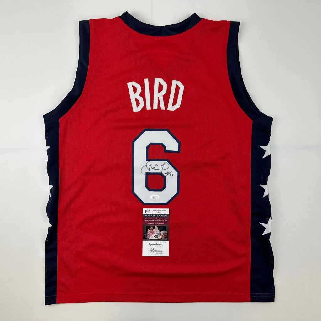 Autographed Sue Bird USA Olympics red custom basketball jersey with number 6