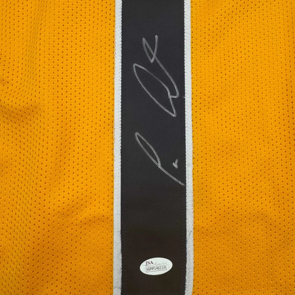 Autographed Tavon Austin West Virginia Yellow College Football Jersey JSA COA | Authenticated Signed Sports Jersey | vintageantiquesgifts.com